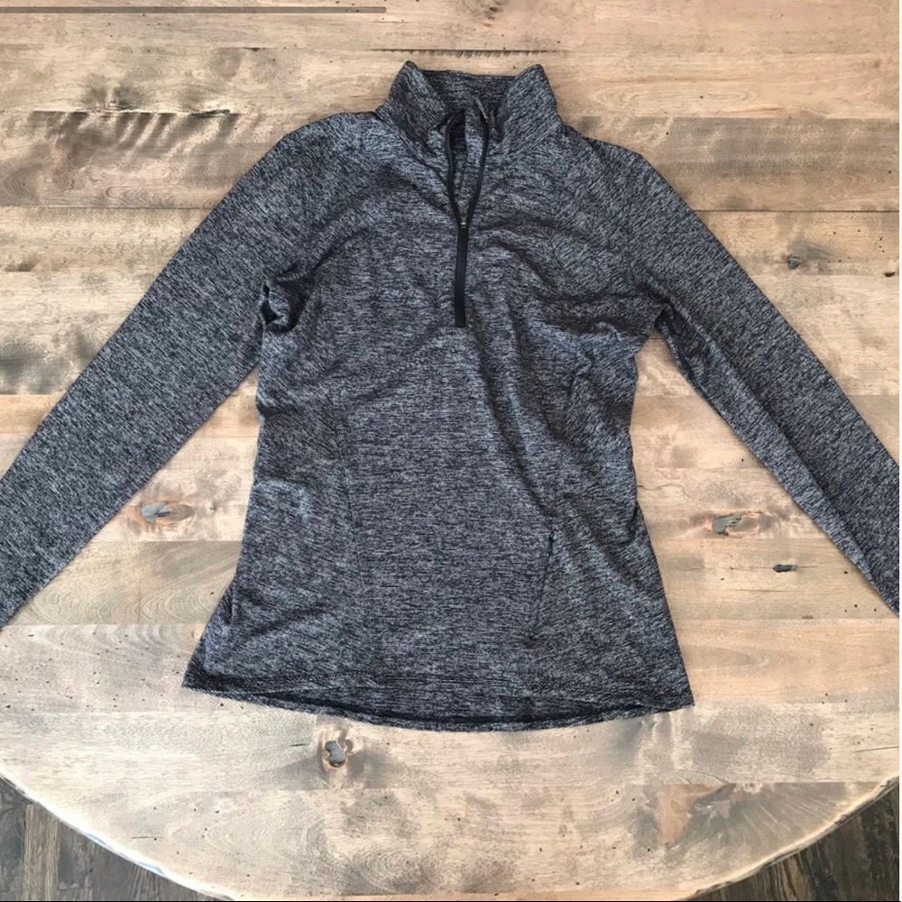 Lululemon Gray and Black 1/4 Zip Jacket